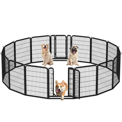 Welpenlaufstall Welpenauslauf mit 8 Gitter für Hunde Wohnung & Garten Welpenlaufstall Welpenauslauf mit 8 Gitter für Hunde Wohnung & Garten