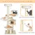 GIANTEX Arbre à Chat avec Hamacs Pivotant, Griffoirs en Sisal et Condo