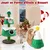 GIANTEX Arbre à Chat en Forme de Sapin de Noël avec 2 Grottes