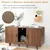 GIANTEX 3 en 1 Maison de Toilette pour Chat,2 Porte avec Pieds Amovibles GIANTEX 3 en 1 Maison de Toilette pour Chat,2 Porte avec Pieds Amovibles