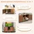 GIANTEX 3 en 1 Maison de Toilette pour Chat,2 Porte avec Pieds Amovibles GIANTEX 3 en 1 Maison de Toilette pour Chat,2 Porte avec Pieds Amovibles