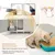 GIANTEX 3-in-1-Katzenklo, 2 Türen Mit Abnehmbaren Beinen GIANTEX 3-in-1-Katzenklo, 2 Türen Mit Abnehmbaren Beinen