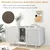 GIANTEX 3 en 1 Maison de Toilette pour Chat,2 Porte avec Pieds Amovibles GIANTEX 3 en 1 Maison de Toilette pour Chat,2 Porte avec Pieds Amovibles