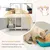 GIANTEX 3 en 1 Maison de Toilette pour Chat,2 Porte avec Pieds Amovibles GIANTEX 3 en 1 Maison de Toilette pour Chat,2 Porte avec Pieds Amovibles