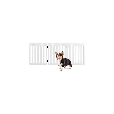 GIANTEX Barrière de Protection Pliable, Grille de Sécurité à Charnière