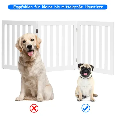 GIANTEX Faltbare Sicherheitsbarriere, Sicherheitsgitter Für Haustiere