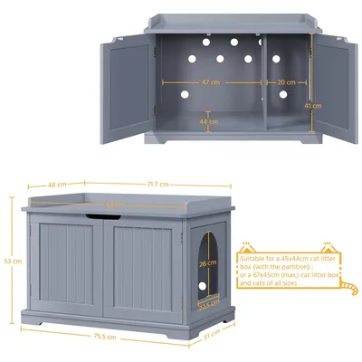 Yaheetech Cache Litière