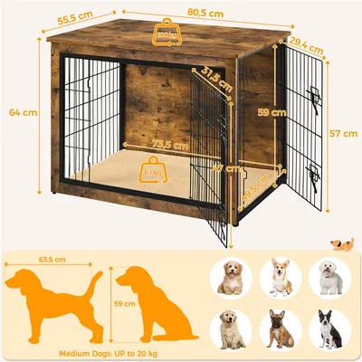 Yaheetech Cage pour Chien Intérieur