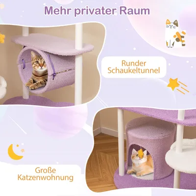 GIANTEX Kratzbaum Mit Stabilem Rahmen Und Bequemem Sitz In Sanfter Mondform GIANTEX Kratzbaum Mit Stabilem Rahmen Und Bequemem Sitz In Sanfter Mondform