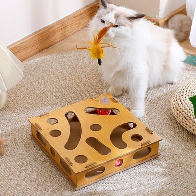 MCBOSON Jouet Cat Activity Flip Board pour chat