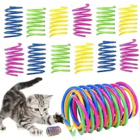 MCBOSON Lot de 12 ressorts en spirale colorés pour chat