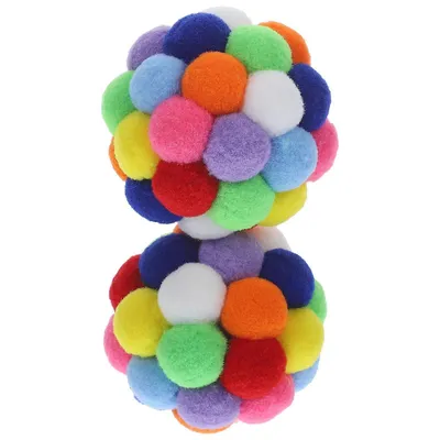 MCBOSON Balles colorées pour chat 2 pièces