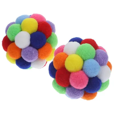 MCBOSON Balles colorées pour chat 2 pièces MCBOSON Balles colorées pour chat 2 pièces