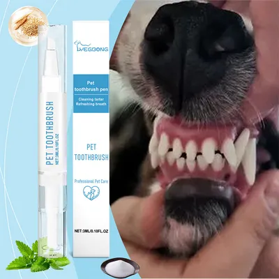 MCBOSON Stylo de nettoyage des dents pour animaux de compagnie