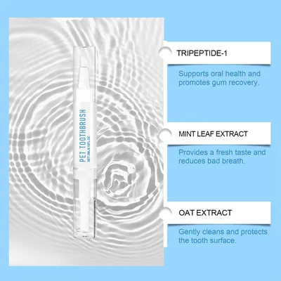 MCBOSON Stylo de nettoyage des dents pour animaux de compagnie