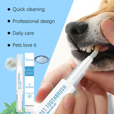 MCBOSON Stylo de nettoyage des dents pour animaux de compagnie