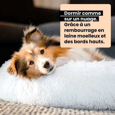 Panier Chien Fluffy Plus - Gris