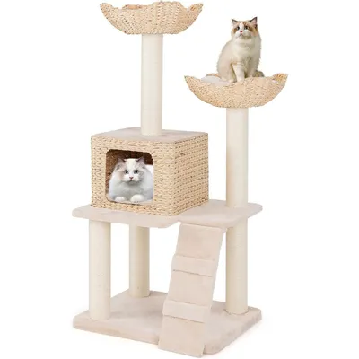GIANTEX Arbre à Chat avec Niche, Hamac, Plateformes et Griffoirs