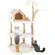 GIANTEX Arbre à Chat Naturel avec Poteaux à Gratter en Jute, Condo Privé GIANTEX Arbre à Chat Naturel avec Poteaux à Gratter en Jute, Condo Privé