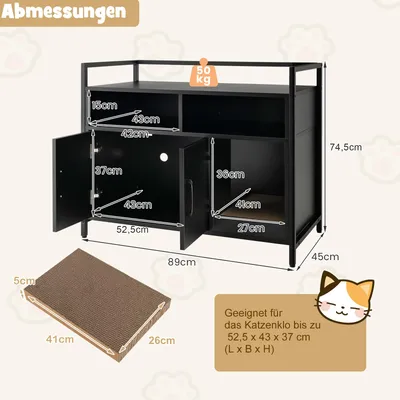 GIANTEX Katzenhaus im Schrank-Design mit Kratzbaum GIANTEX Katzenhaus im Schrank-Design mit Kratzbaum