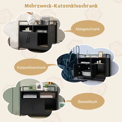 GIANTEX Katzenhaus im Schrank-Design mit Kratzbaum GIANTEX Katzenhaus im Schrank-Design mit Kratzbaum