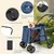 GIANTEX Poussette Pliable pour Chien avec Portes Zippées