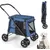 GIANTEX Poussette Pliable pour Chien avec Portes Zippées