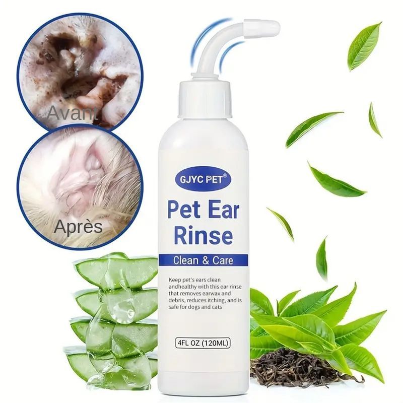MCBOSON  Solution de nettoyage pour oreilles de chat et de chien