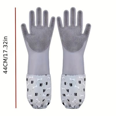 MCBOSON  Gants de toilette pour animaux en silicone
