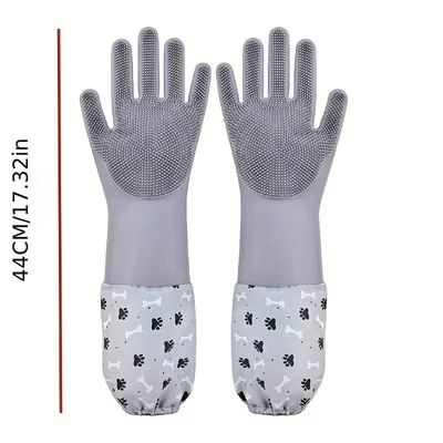 MCBOSON  Gants de toilette pour animaux en silicone