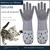 MCBOSON Gants de toilette pour animaux en silicone MCBOSON Gants de toilette pour animaux en silicone