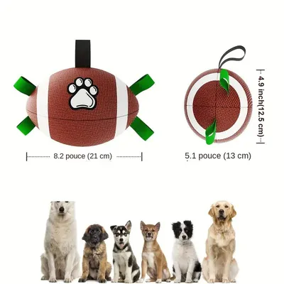 MCBOSON Robuster Hunde-Football aus Gummi