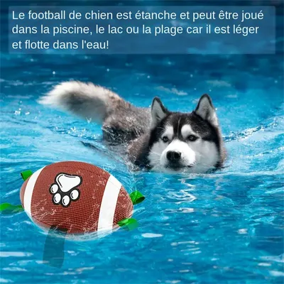 MCBOSON Robuster Hunde-Football aus Gummi