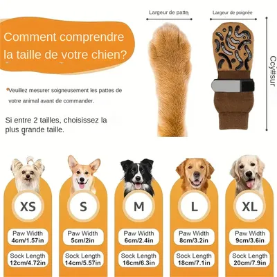 MCBOSON Chaussettes de protection pour chien