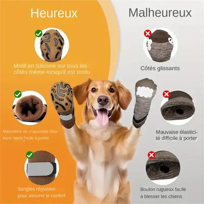 MCBOSON Chaussettes de protection pour chien