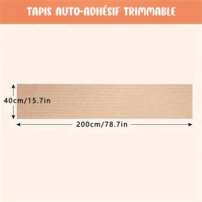 MCBOSON Tapis grattoir pour chat auto - adhésif