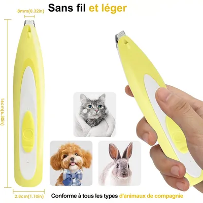 CoolPetGear Tondeuse pour Chien Rasoir pour Chiens Chat Faible Bruit