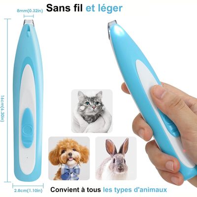 CoolPetGear Tondeuse pour Chien Rasoir pour Chiens Chat Faible Bruit
