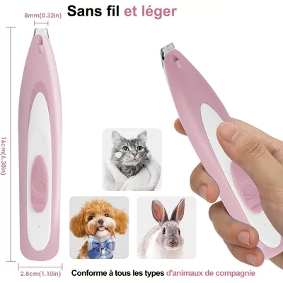 CoolPetGear Tondeuse pour Chien Rasoir pour Chiens Chat Faible Bruit