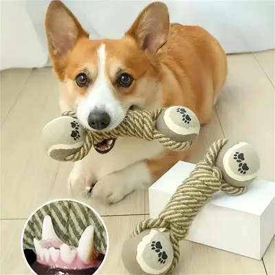 MCBOSON Balle d'attache pour le nettoyage buccal du chien