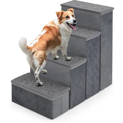 GIANTEX Escalier pour Chiens Pliable avec Rangement, Échelle Antidérapante