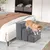 GIANTEX Escalier pour Chiens Pliable avec Rangement, Échelle Antidérapante