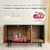GIANTEX Maison de Toilette pour Chat en Bois, Meuble Litière Double Portes GIANTEX Maison de Toilette pour Chat en Bois, Meuble Litière Double Portes