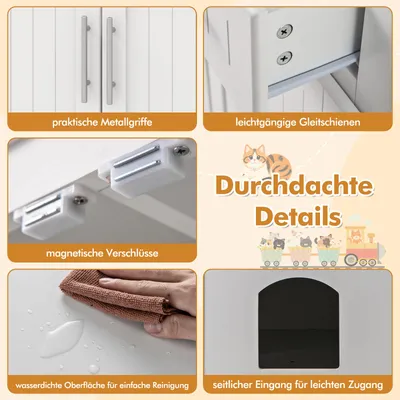 GIANTEX Toilettenholz für Katzen GIANTEX Toilettenholz für Katzen