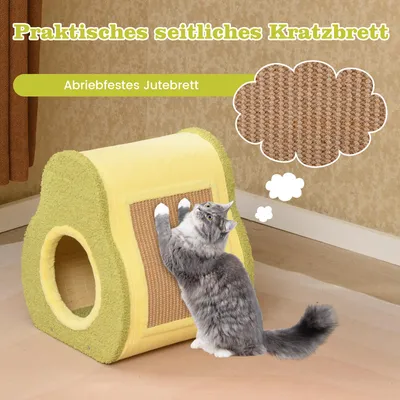 GIANTEX Kratzbaum Für Katzen In Avocado-Form Mit Matte,Großzügiger Einstieg GIANTEX Kratzbaum Für Katzen In Avocado-Form Mit Matte,Großzügiger Einstieg