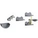PawHut - mur d'escalade plateformes pour chat multi-équipement - gris