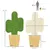 PawHut - lot de 2 griffoirs muraux design cactus H.60 cm - vert