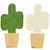 PawHut - lot de 2 griffoirs muraux design cactus H.60 cm - vert