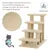 PawHut - escalier chat 4 marches