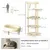 PawHut - arbre à chat style nordique H.123 cm - bois clair